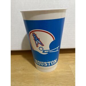 VINTAGE HOUSTON OILERS NFL  PLASTIC ICEE SOUVENIR CUP‎ - ICEE